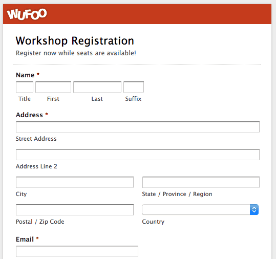 printable registration form template 20