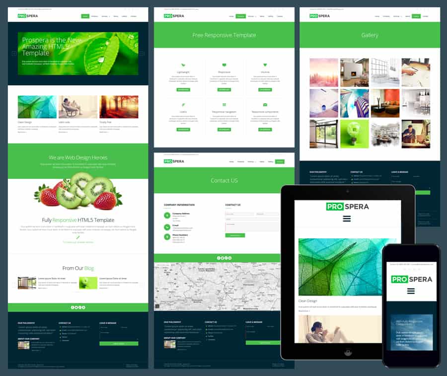 responsive website template free 20