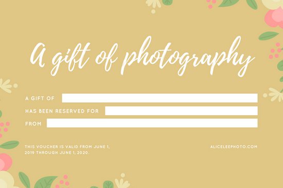 5+ Photography Gift Certificate Templates original reference preview 3