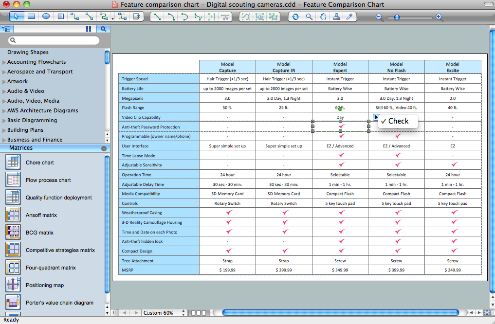 Product Comparison Templates original reference preview 3