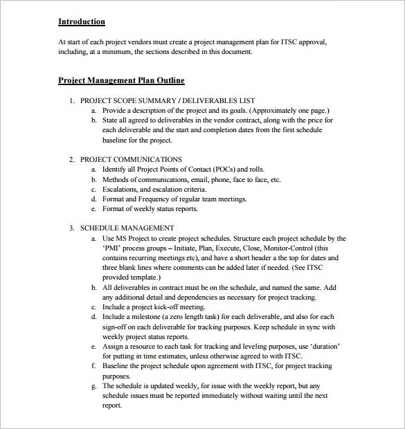 Project Outline Templates original reference preview 3