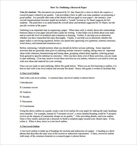 Project Outline Templates original reference preview 5