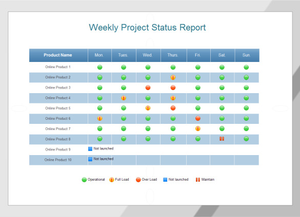 Status Report Templates original reference preview 5