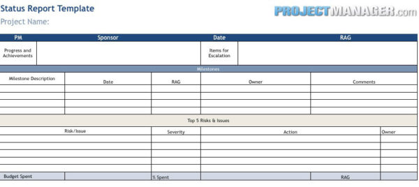 Status Report Templates original reference preview 1