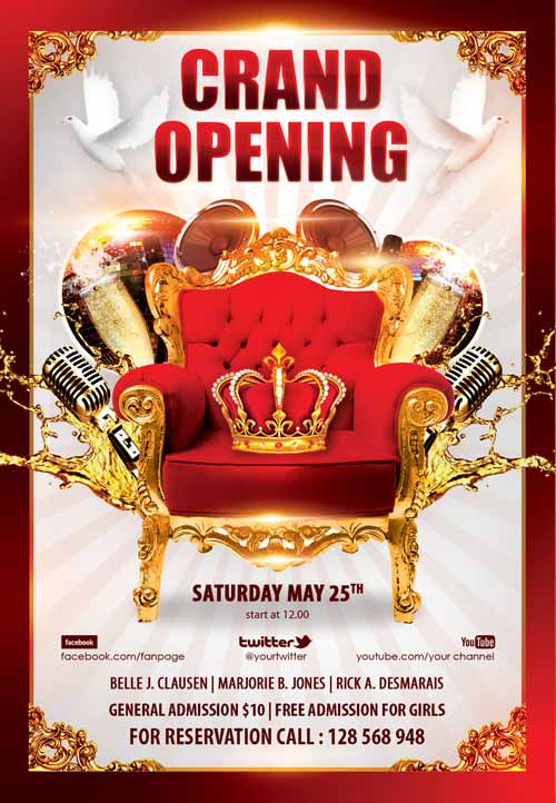 6+ Grand Opening Flyer Templates original reference preview 3
