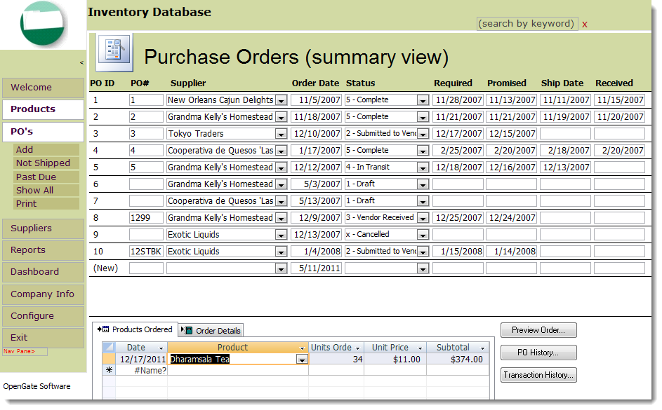 Inventory Database Templates original reference preview 2