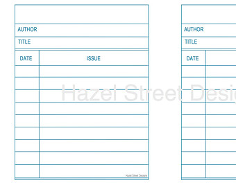 5+ Library Card Templates original reference preview 5