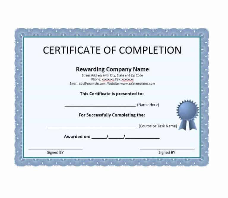 25-work-completion-certificate-templates-word-excel-samples