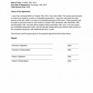 16+ Payment Plan Agreement Templates - Word Excel Samples