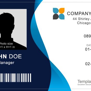 19 Id Card Templates For Badges Word Excel Samples