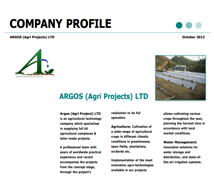 company profile sample pdf