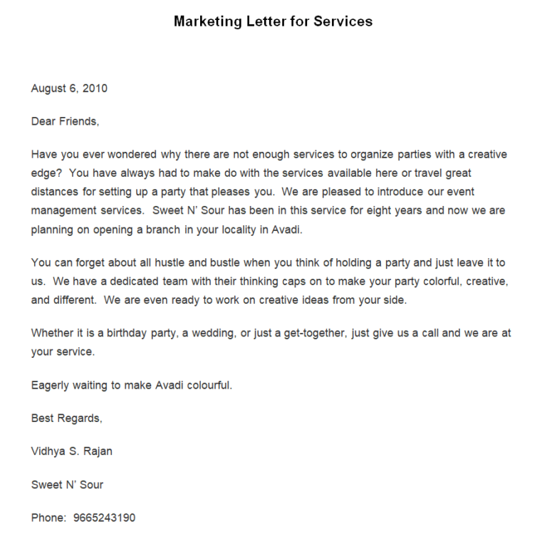 24+ Editable Marketing Letter Templates in MS WORD Word Excel Samples