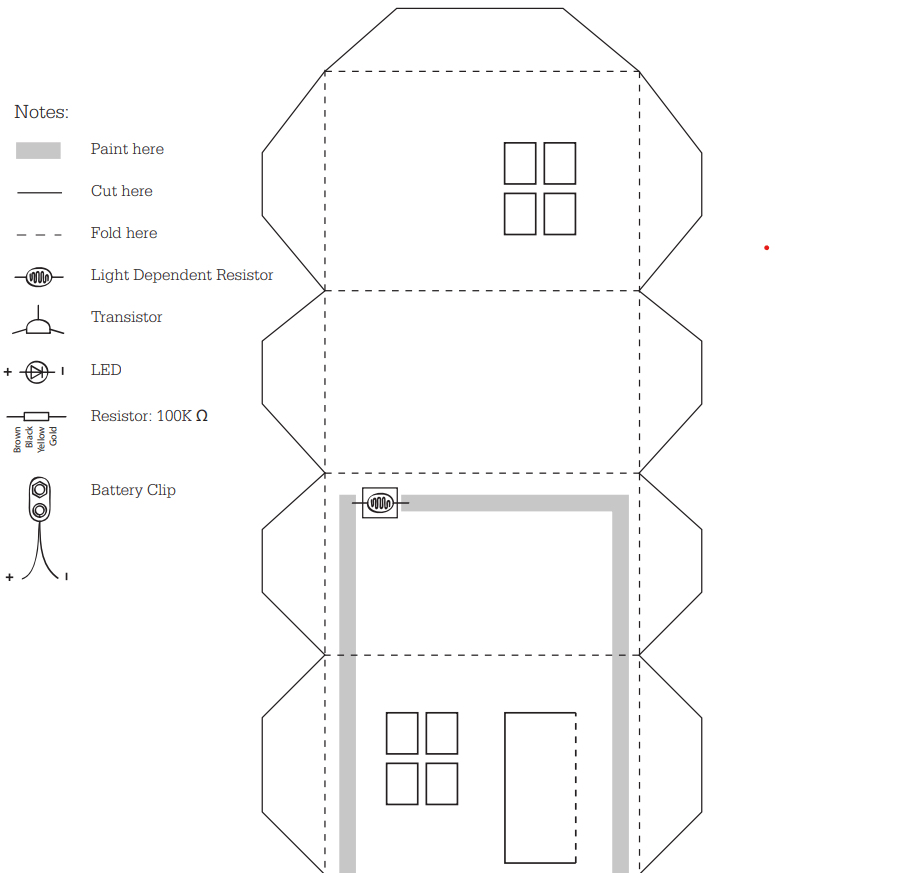 Free Printable Paper House Cut Out Template