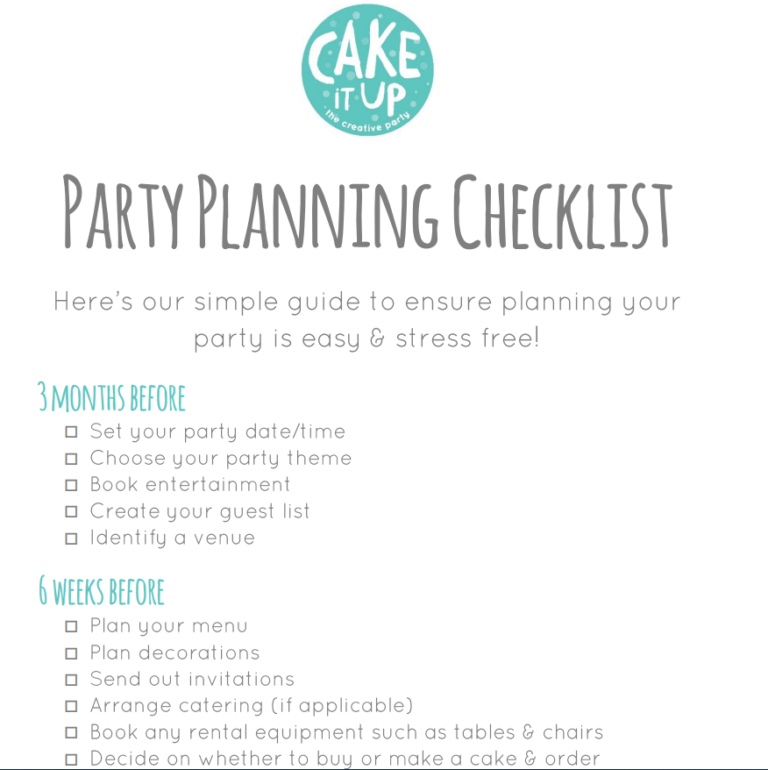 18+ Ready-to-Use Party Planning Checklist Templates - Word Excel Samples